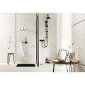 Tubądzin Organic Matt white 2 struktura płytka ścienna 32,8x89,8 - aranżacja.