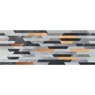 Tubądzin Brainstorm dekor grey płytka ścienna 32,8x89,8