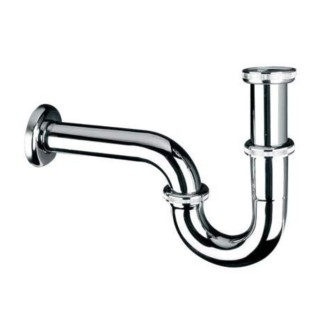 McAlpine półsyfon umywalkowy rurowy mosiężny chrom