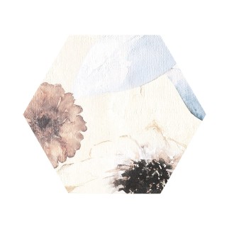 Tubądzin Mild Garden Hex dekor ścienny 19,2 x 22,1