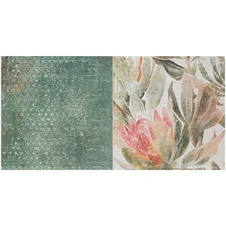 Domino Margot flower A inserto płytka ścienna 30,8 x 60,8