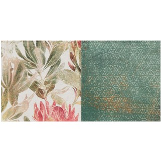 Domino Margot flower B inserto płytka ścienna 30,8 x 60,8