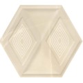 Paradyż Illusion beige heksagon struktura połysk płytka ścienna 17,1 x 19,8 cm.