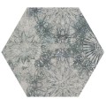 Paradyż Sweet grey heksagon struktura połysk płytka ścienna 19,8 x 17,1 cm.