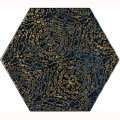 Paradyż Urban Coours blue heksagon dekor A płytka ścienna 19,8 x 17,1 cm.