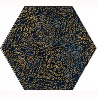 Paradyż Urban Coours blue heksagon dekor A płytka ścienna 19,8 x 17,1 cm