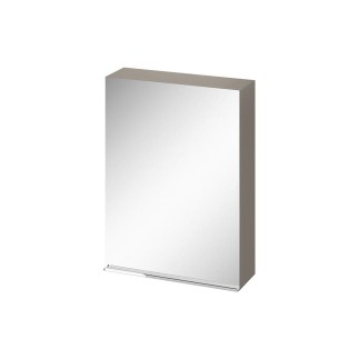 Cersanit Virgo szafka lustrzana szara z uchwytem chrom 60 cm