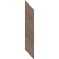 Paradyż Wildland dark dekor chevron lewy płytka gresowa 14,8 x 88,8 cm.