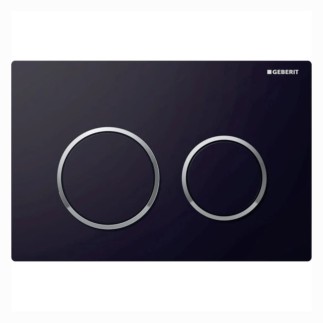 Geberit Omega 20 przycisk spłukujący czarny-chrom-czarny