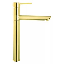 Ferro Fiesta bateria umywalkowa stojąca nablatowa złoty.