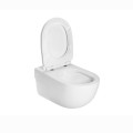 Roca Meridian miska WC Rimless wisząca z deska wolnoopadająca slim.