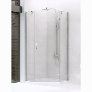 New Trendy New Azura kabina prysznicowa pięciokątna prawa 80 x 80 x 195 cm