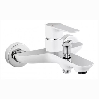 Ferro Adore bateria wannowa ścienna chrom-biały bez natrysku