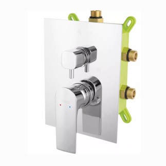 Ferro Algeo Square box bateria natryskowa podtynkowa 3-funkcyjna chrom