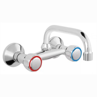Ferro Standard bateria umywalkowa ścienna chrom