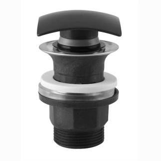 Ferro korek clik-clak kwadratowy mosiężny z przelewem czarny