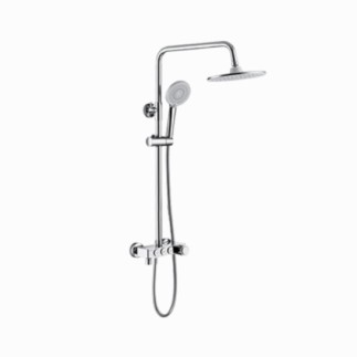 Valvex Decor deszczownia z baterią okrągła chrom