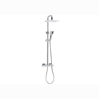 Valvex Cubus deszczownia z baterią termostatyczną chrom.