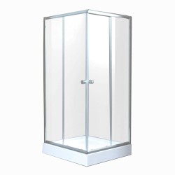 Invena Parla kabina prysznicowa kwadratowa drzwi przesuwne 90 x 90 x 180 cm.