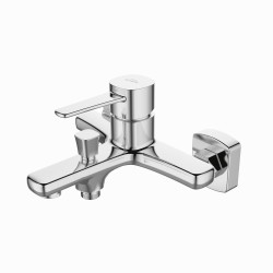 Invena Glamour bateria wannowa ścienna chrom.