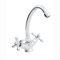 Hydroland Retro bateria zlewozmywakowa stojaca chrom.