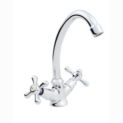 Hydroland Retro bateria zlewozmywakowa stojaca chrom.