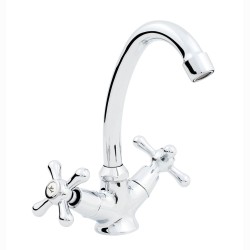 Hydroland Retro bateria umywalkowa stojaca chrom.