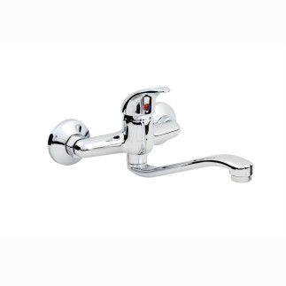 Hydroland Jowisz bateria zlewozmywakowa ścienna chrom