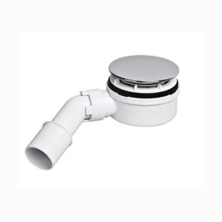 McAlpine syfon brodzikowy niski czyszczony od góry chrom