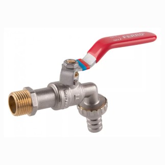 Ferro zawór kulowy czerpalny 3/4" z metalową złączką