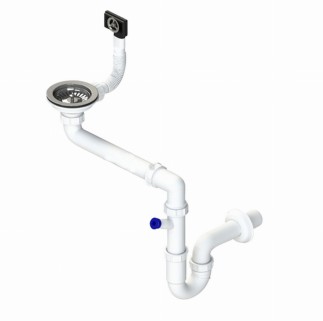 Tycner syfon zlewozmywakowy pojedyńczy wyjście pralka/zmywarka fi 115.