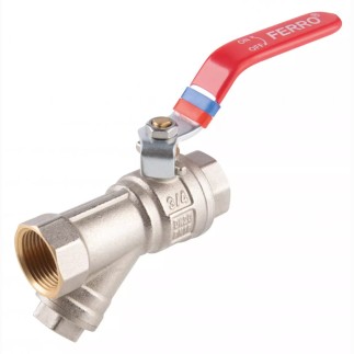 Ferro zawór kulowy 3/4" z filtrem