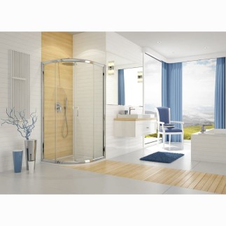 Sanplast KP4/TX5B kabina prysznicowa półokrągła 100 cm szkło W0