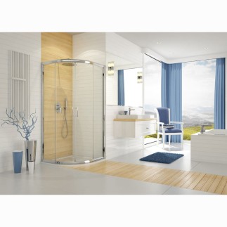 Sanplast KP4/TX5B kabina prysznicowa półokrągła 90 cm szkło W0