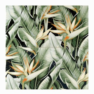 Domino Floris inserto 2-elementowy płytka ścienna 61,8x60,8 cm