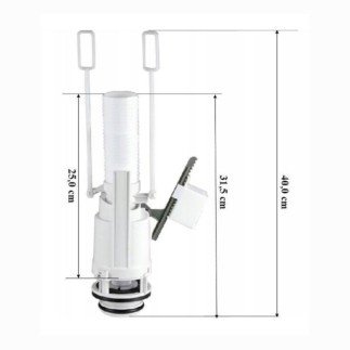 Siamp zawór spustowy do stelaży podtynkowych