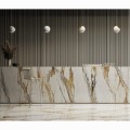 Stargres Calacatta gold płytka gresowa 59x118 cm poler - aranżacja.