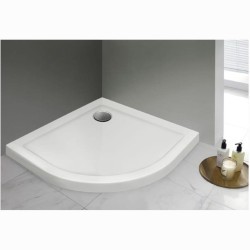 Sanplast Prestige brodzik półokrągły zintregowany 90x90x3 cm.