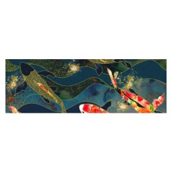 Ceramica Bianca Red Koi 1 decor płytka ścienna 30x90cm