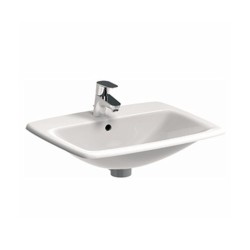 Geberit Selnova Square umywalka wpuszczana w blat 55x45 cm.