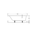 Geberit Selnova Square wanna prostokątna 160x75 cm