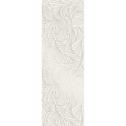 Paradyż Ray silver dekor płytka ścienna 25 x 75 cm.