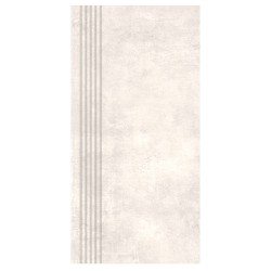 Nowa Gala Avenida 10 jasnoszary półpoler płytka gresowa stopnica frezowana 59,7x29,7x0,8cm