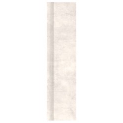 Nowa Gala Avenida 10 jasnoszary półpoler płytka gresowa stopnica frezowana 119,7x29,7x0,85cm