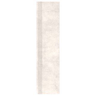 Nowa Gala Avenida 10 jasnoszary półpoler płytka gresowa stopnica frezowana 119,7x29,7x0,85cm