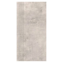 Nowa Gala Avenida 12 szary półpoler płytka gresowa stopnica frezowana 59,7x29,7x0,8cm