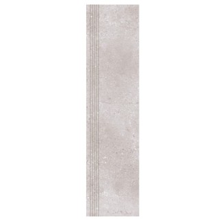 Nowa Gala Geotec 12 szary półpoler płytka gresowa stopnica frezowana 119,7x29,7x0,85cm
