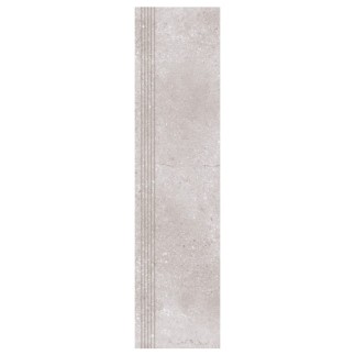 Nowa Gala Geotec 12 szary płytka gresowa stopnica frezowana 119,7x29,7x0,85cm