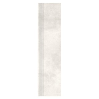 Nowa Gala Mirador 01 biały płytka gresowa stopnica frezowana 119,7x29,7cm