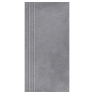 Nowa Gala Mirador MR13 ciemnoszary płytka gresowa stopnica frezowana 59,7x29,7x0,85cm